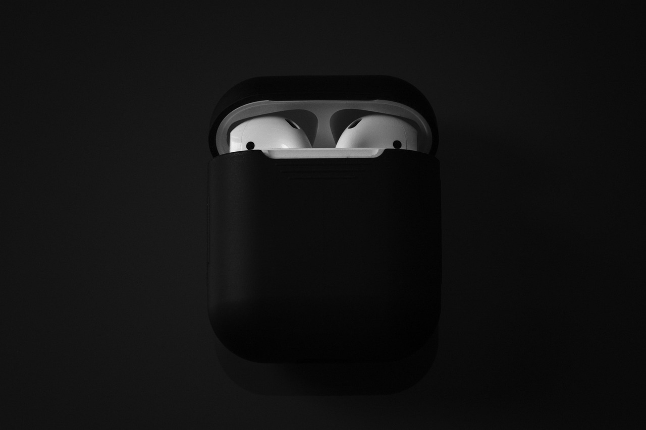 airpods charging case closeup