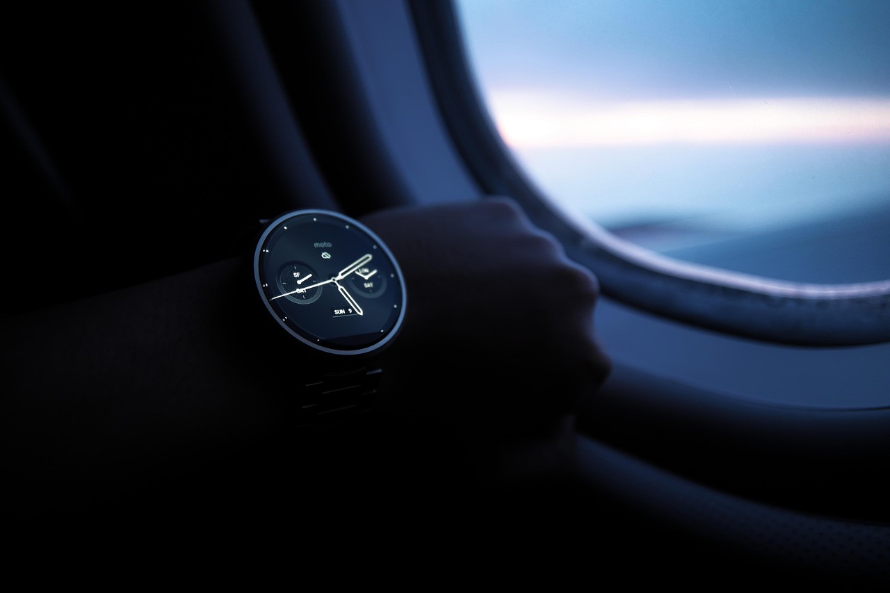 smartwatch charging closeup